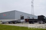 voertuigcombinatie voor bouwsector kantelbare middenasser