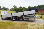 802427 GEKANTELDE AANHANGWAGEN OPRIJBARE MIDDENASSER DIEPLADER