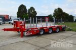 802429 dieplader aanhangwagen met containerverankeringen en verbreders