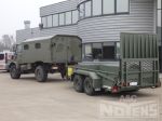 aanhangwagen belgisch leger transport graafmachines