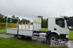 902139 dakdekkerskraan opbouw vrachtwagen met open laadbak en uitneembaar draagframe