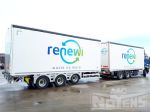Renewi Van Gansewinkel aanhangwagen in combinatie met vrachtwagen