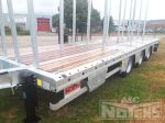 802315 remorque 3 essieux wipcar aanhangwagen vlakke laadvloer