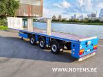 802894 Vlakke plateautrailer noyens gestuurde assen x steering