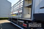 902125 open bakwagen schuine lastendrager glas gesloten compartiment met rolluiken
