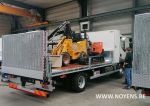 902174 LAADBAK OPEN PLATEAU MET COMPARTIMENT AANLEG BESTRATINGEN