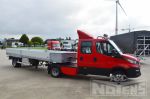 be-trailer met kipper gedeelte voor machines en tuinonderhoud