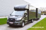 ford transit meubelbak met middenas aanhangwagen